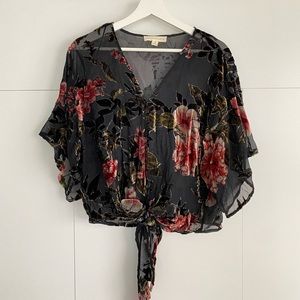 Boho floral blouse